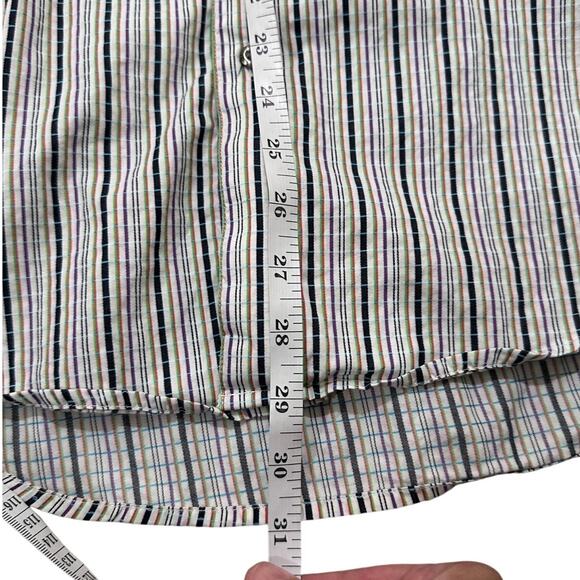 Robert Graham Tailored Fit Villa Multicolor Striped Button Up Shirt Men's L - Picture 7 of 10